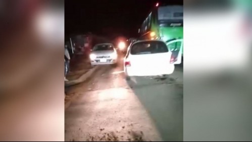 Investigan baleo a conductor de vehículo que posteriormente chocó con microbús en Valparaíso