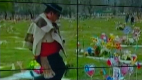 Conmovedor homenaje: Hijo le bailó un pie de cueca a su fallecida madre en el cementerio