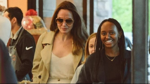 Angelina Jolie sale de compras al supermercado con elegante look y despeinada junto a su hija Zahara