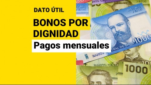 Bonos por Dignidad: ¿Cuáles son los pagos mensuales que puedo recibir?