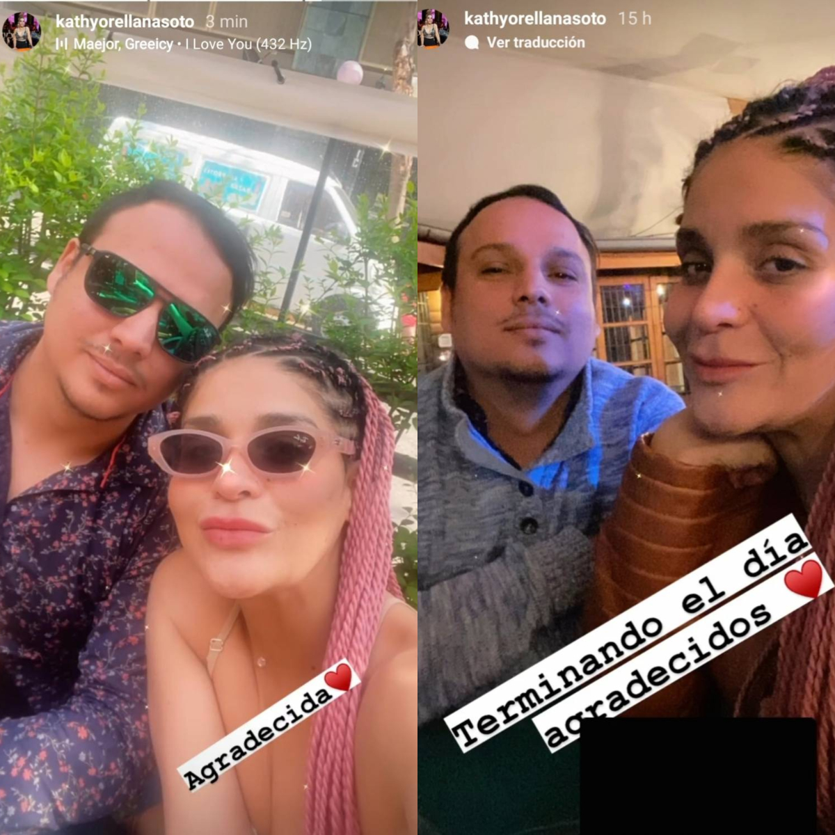 Kathy Orellana y su nuevo pololo