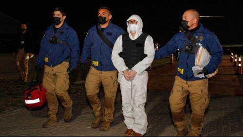 Raúl Escobar Poblete, 'Comandante Emilio', arriba al país escoltado por la PDI