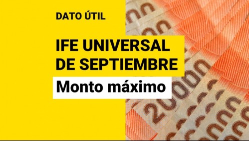 IFE Universal de septiembre: ¿Qué familias reciben el monto máximo de $443.500?