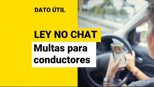 Ley 'No chat': ¿Qué multas podría recibir por manejar usando el celular?