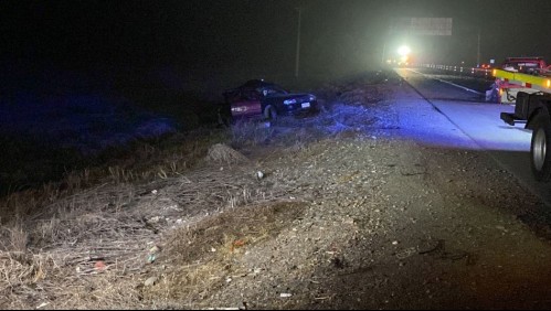 Un fallecido y tres heridos tras colisión de alto impacto en el Acceso Sur a Santiago