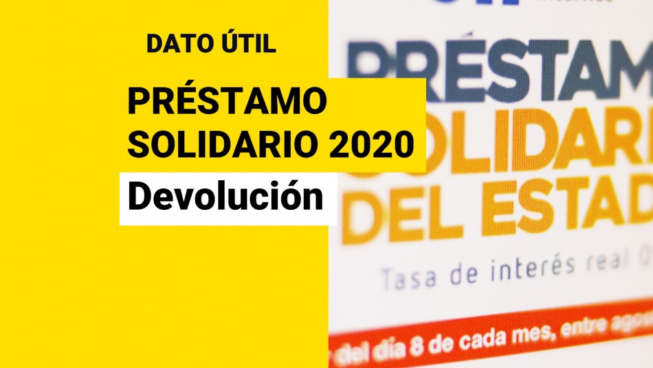 Préstamo Solidario 2020: ¿Cómo se devuelve el beneficio mediante la retención de impuestos? Préstamo Solidario 2020: ¿Cómo se devuelve el beneficio mediante la retención de impuestos?