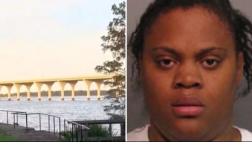 Detienen a madre acusada de arrojar a dos de sus hijos pequeños desde un puente: uno de los pequeños murió