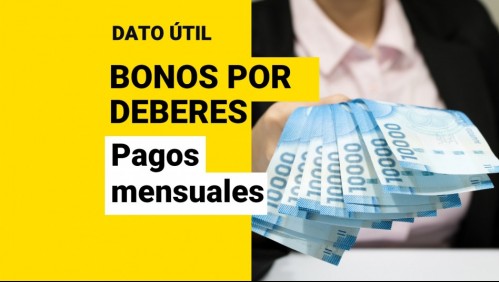 Bonos por Deberes: ¿Cuáles son los pagos mensuales que puedo recibir?