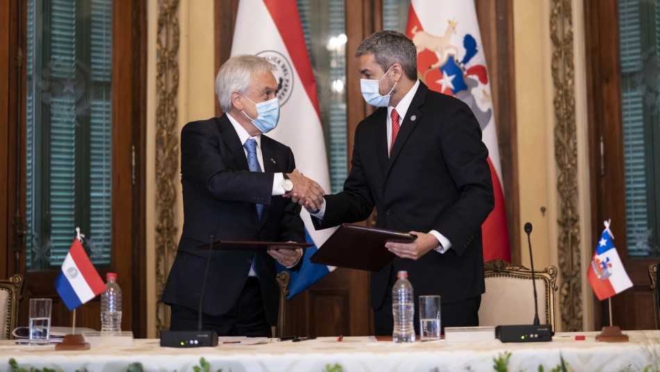 pinera-paraguay Presidente Piñera anuncia donación de 100 mil vacunas contra el coronavirus a Paraguay