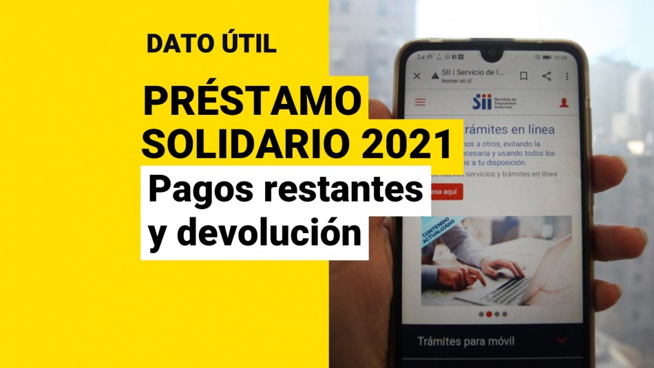Préstamo Solidario 2021 pagos devolución
