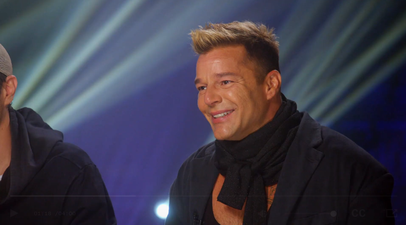 Ricky Martin durante la entrevista 