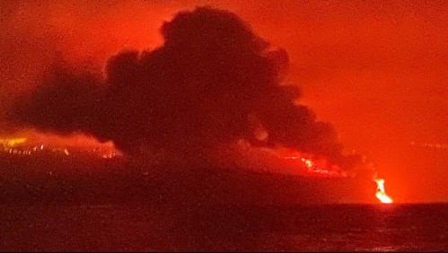Llegada de lava al mar en Canarias: Gases podrían ser tóxicos pero representan un riesgo 'menor'