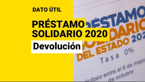 Devolución del Préstamo Solidario 2020: ¿Cómo es el proceso mediante la retención de impuestos?