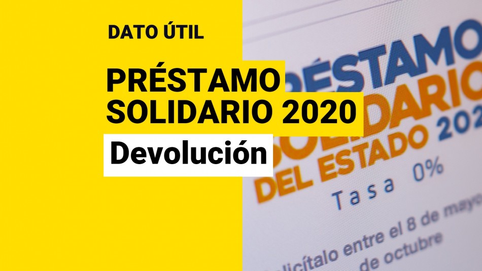 Devolución préstamo solidario 2020