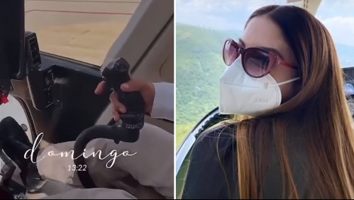 Esposa de funcionario público pasea en helicóptero con vacunas Covid-19: 'Tonta si no me tomo foto'