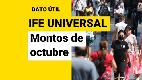 IFE Universal de octubre: ¿Cuál será el monto que recibiré?