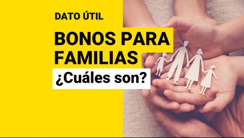 Bonos para la familia: ¿Cuáles son los beneficios que puede recibir mi hogar?