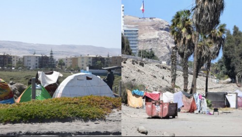 Instalan campamento migrante en Arica: 'Podría ocurrir una situación similar a la que está pasando en Iquique'