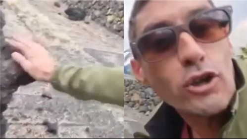 Periodista se quema en vivo luego de tocar la lava del volcán Cumbre Vieja en España