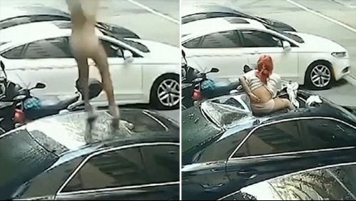 Pareja tiene relaciones sexuales en un balcón y la mujer pierde el equilibrio: Cayó sobre un vehículo