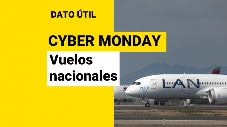 Vuelos desde 1.900 ¿Qué aerolíneas tienen ofertas por el Cyber Monday