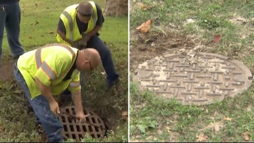 'Lo saqué': Madre se lanza a una alcantarilla para rescatar a su bebé de 14 meses