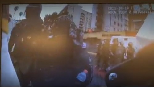 Muerte de abogada en manifestación: Carabineros entrega video en que se muestra explosión de fuegos artificiales