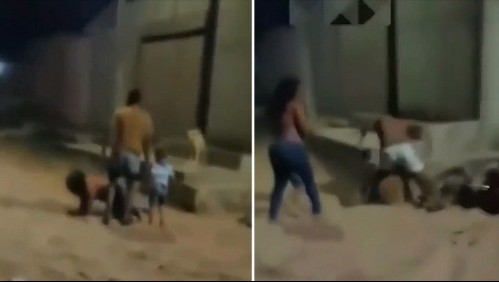 Vecino salva a mujer que era golpeada por su marido frente a su hijo y video se viraliza