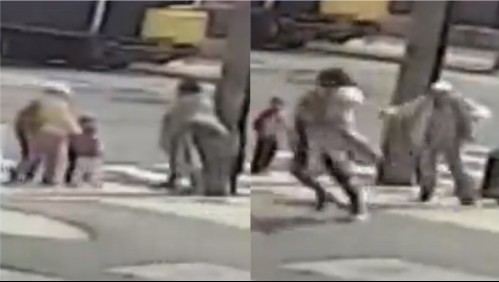 'Se lleva a mi niña': video muestra a hombre intentando secuestrar a menor de 3 años que caminaba junto a su abuela