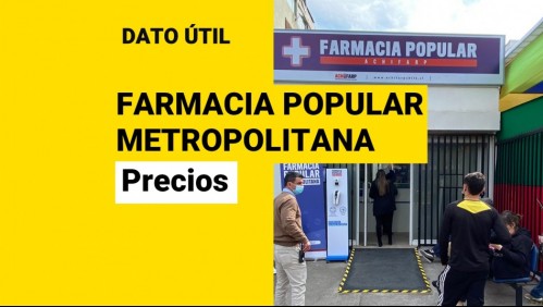 Farmacia Popular Metropolitana: Cuáles son los precios de los medicamentos y cómo comprar por Internet