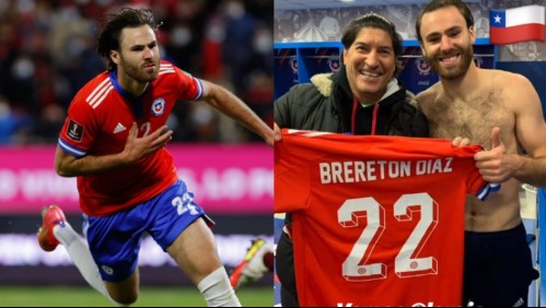 'Grande Ben': Brereton le regala la camiseta de la Selección Chilena a Iván Zamorano