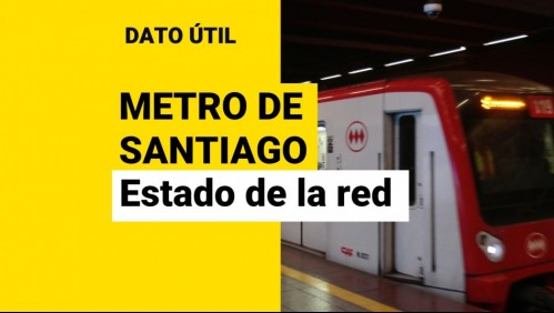 Metro de Santiago: Revisa el estado de la red este lunes 18 de octubre
