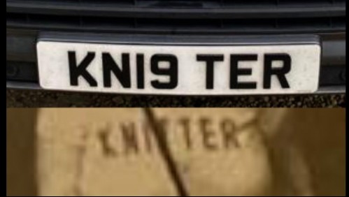 Lo multan luego de que una cámara de vigilancia confundiera la polera de una mujer con la patente del auto