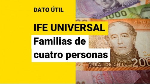 IFE Universal de octubre: ¿Cuánto dinero recibirá una familia de cuatro personas?