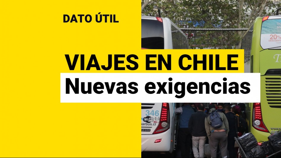 Cambios para viajar dentro de Chile: ¿Qué documentos se necesitan?