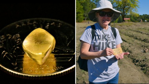 Jubilada encuentra un diamante amarillo 'muy grande' durante un paseo: podría valer 92 mil dólares