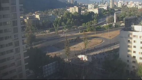 Así está Plaza Italia a esta hora: Se registran cortes de tránsito y cierre de acceso a estación de Metro