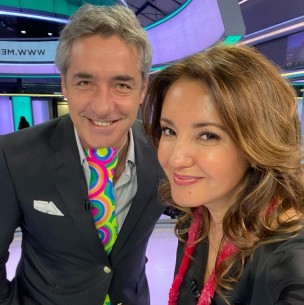 Priscilla de Britney y Repenning de Farkas: Conductores de Meganoticias se lucieron en fiesta de disfraces Priscilla de Britney y Repenning de Farkas: Conductores de Meganoticias se lucieron en fiesta de disfraces