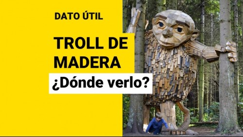 Troll de madera gigante: ¿Dónde y cuándo se podrá visitar