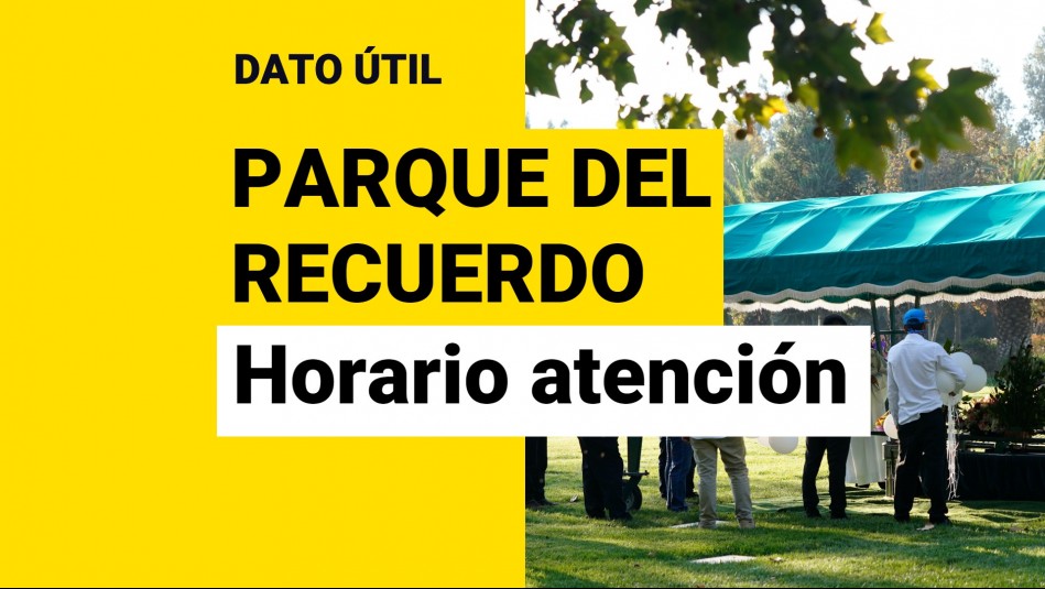 Día de Todos los Santos: Este es el horario de funcionamiento de Parque del Recuerdo Día de Todos los Santos: Este es el horario de funcionamiento de Parque del Recuerdo
