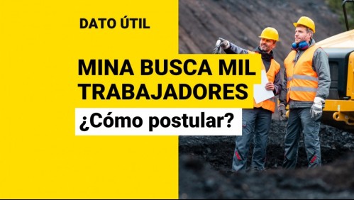 Minera ofrece sueldos de hasta $1,8 millones: ¿Cómo postular a las ofertas de trabajo?