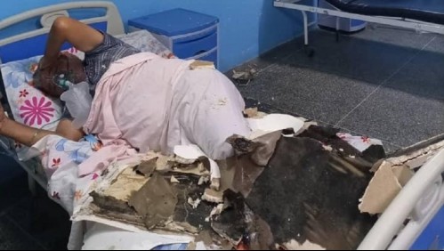 El techo de un hospital se cae a pedazos sobre los pacientes en la sala de shock: el video se viralizó con la denuncia