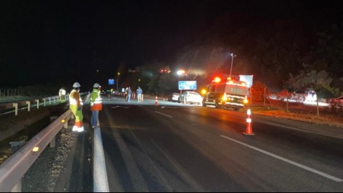 Peatón fallece atropellado tras cruzar por un paso no habilitado en la Ruta 68