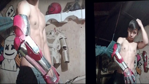 Joven crea una réplica del traje de Iron Man con cartón y desechos: Gana una beca para él y sus hermanas