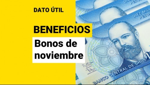 Bonos y beneficios de noviembre: ¿Qué pagos puedo recibir este mes?