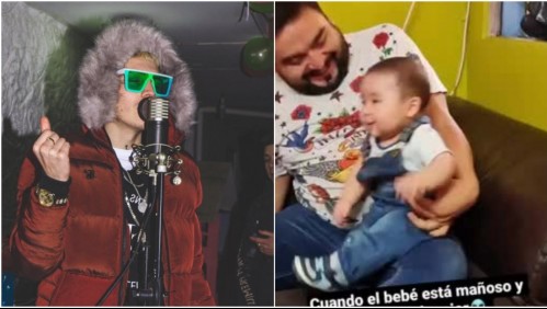 ¡Increíble reacción! Bebé calma su llanto tras escuchar famosa canción de Marcianeke