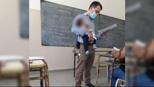 Profesor cuida a bebé de una alumna para que ella pudiera estudiar: 'No tengo palabras para agradecerle'