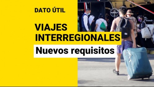 Nuevos requisitos para viajes interregionales: ¿Qué documentos necesito?