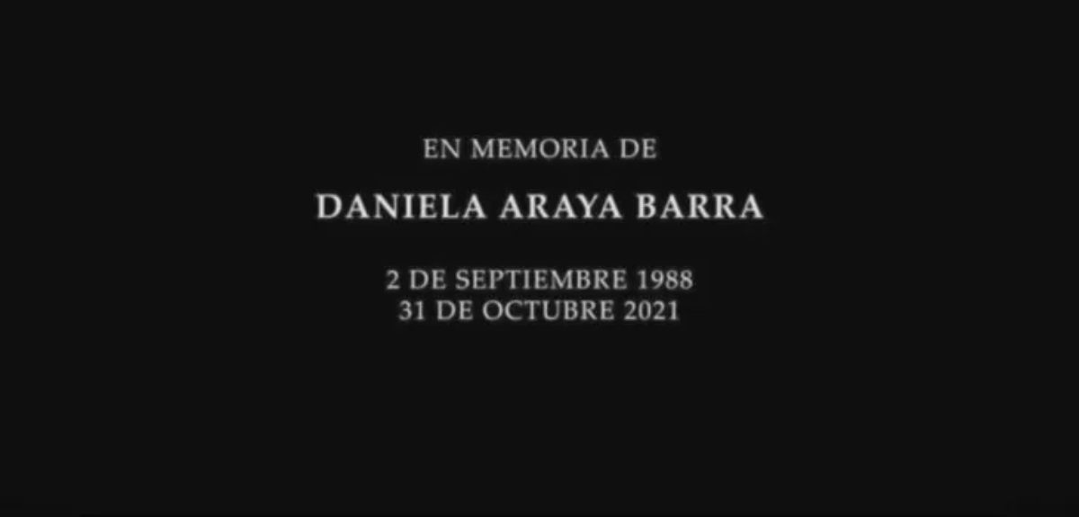 Homenaje de Mega a Daniela Araya