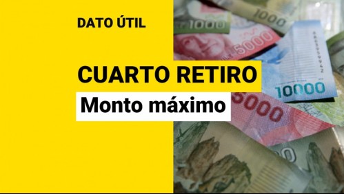 Cuarto retiro: ¿Cuál es el monto máximo que podría sacar de mi AFP?